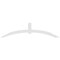 Ekena Millwork Archdale Architectural Grade PVC Gable Bracket, 84"W x 21"H x 4"D x 4"F, 6/12 Pitch GBP084X21X0404ARC00 - alternate 2